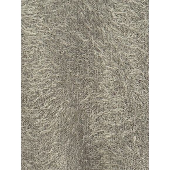 Pink Rose Sage Green Fuzzy Eyelash Knit Sweater Cozy Soft Girl Winter Juniors XL - Picture 5 of 8